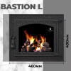 Фото2.Дверцята для каміна Bastion L 460х400 мм